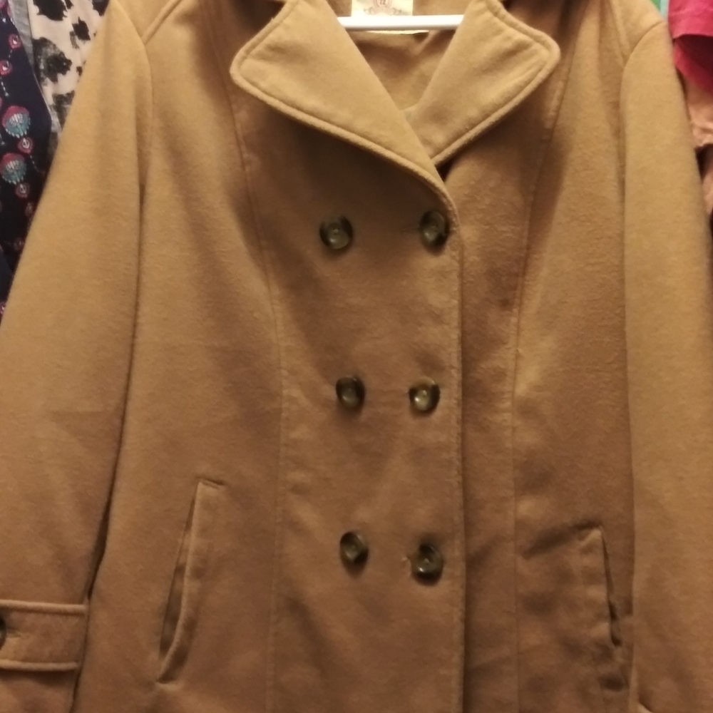 Camel peacoat